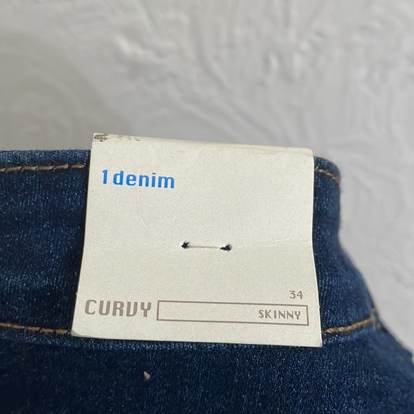 1 DENIM Women's Curvy Skinny Fit Lafayette Size 34 - Picture 10 of 13